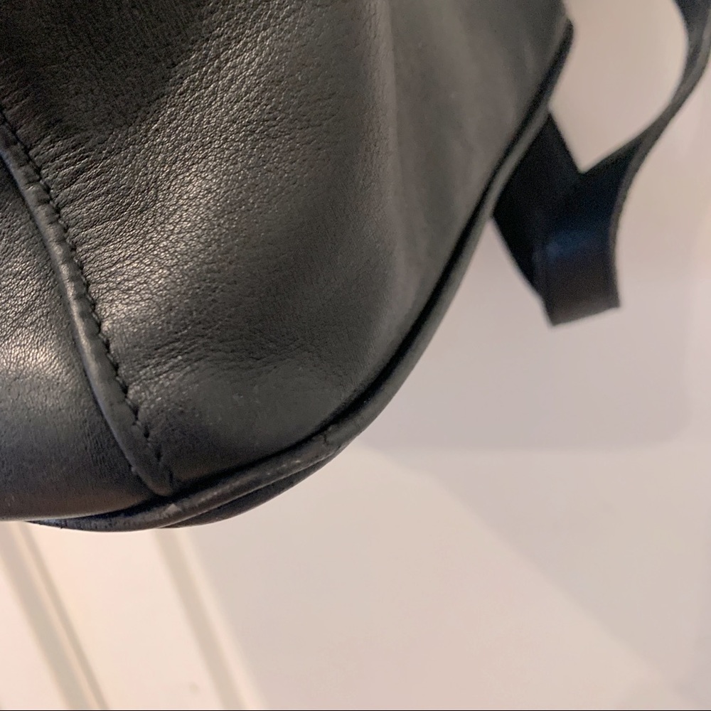 Vintage Coach XL Leather Backpack - Black - Picture 11 of 15